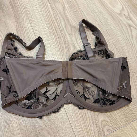 Set Of 2 Soma Sensuous Lace Unlined Bra Balconette 38G Underwire Black Lace Sexy - Picture 5 of 9